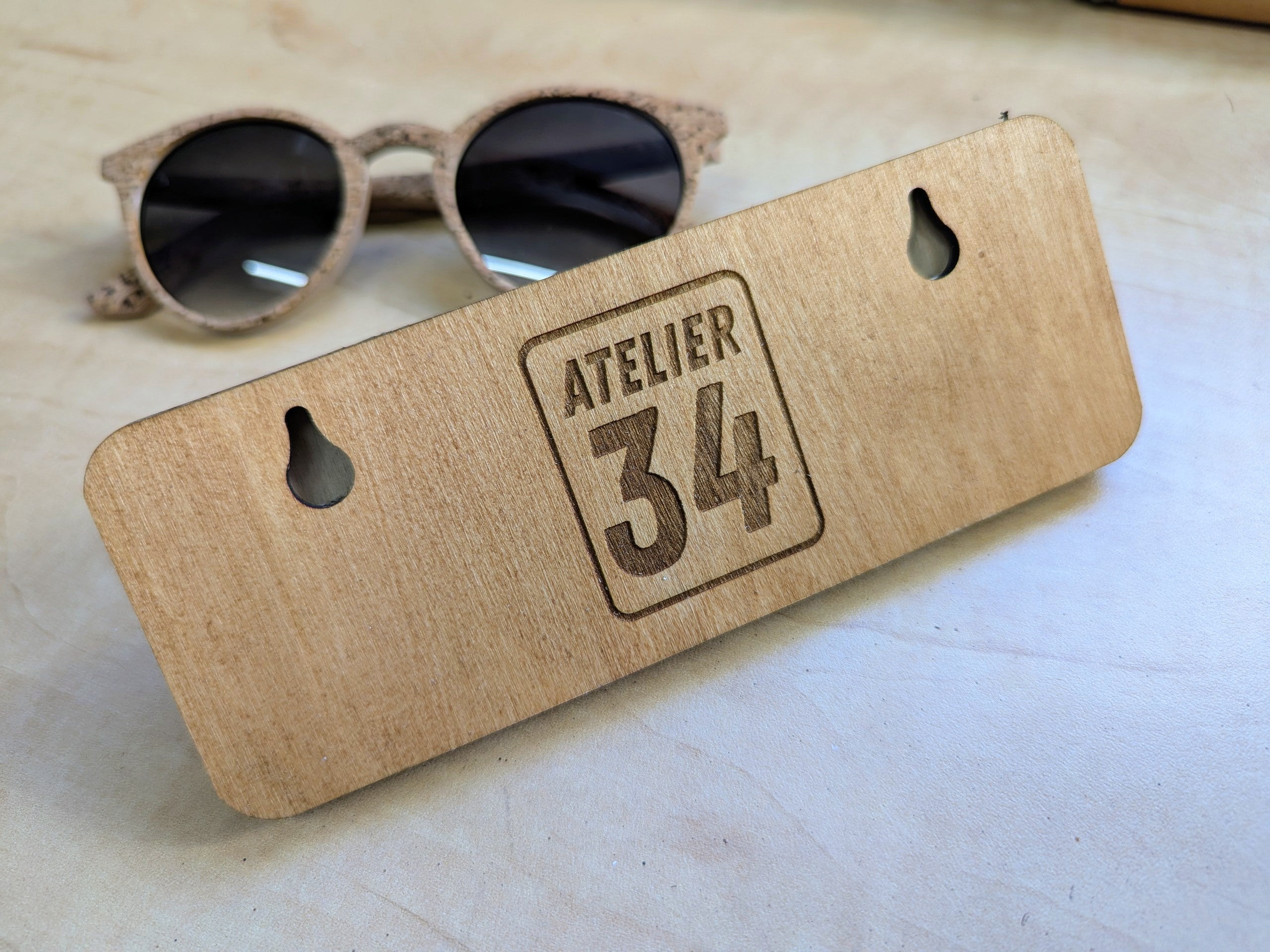 Support pour lunettes Naturel