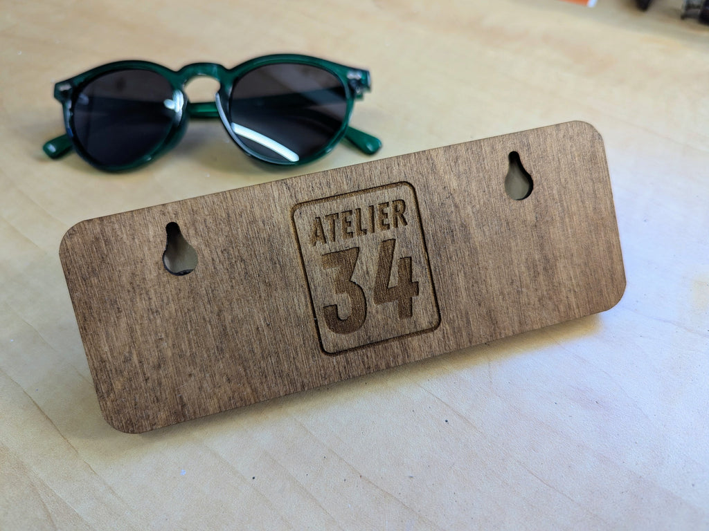 Support pour lunettes Noyer