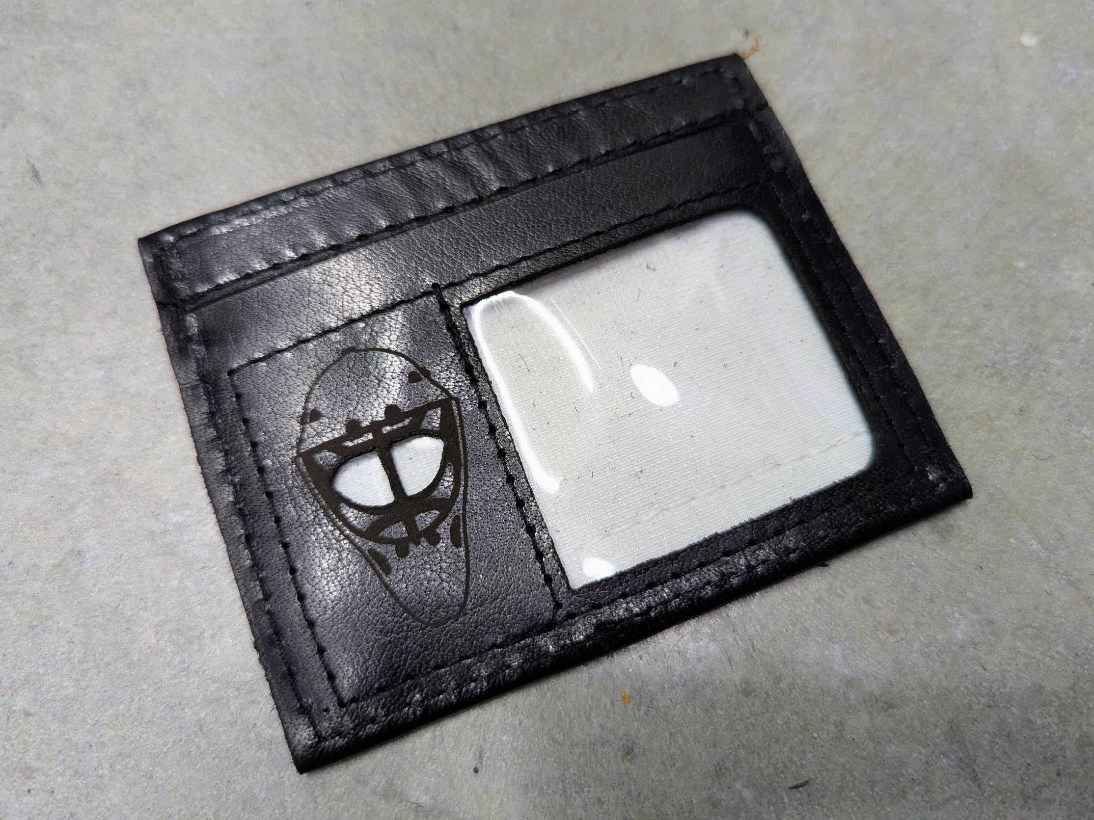 Porte-cartes masque Vintage/moderne Noir