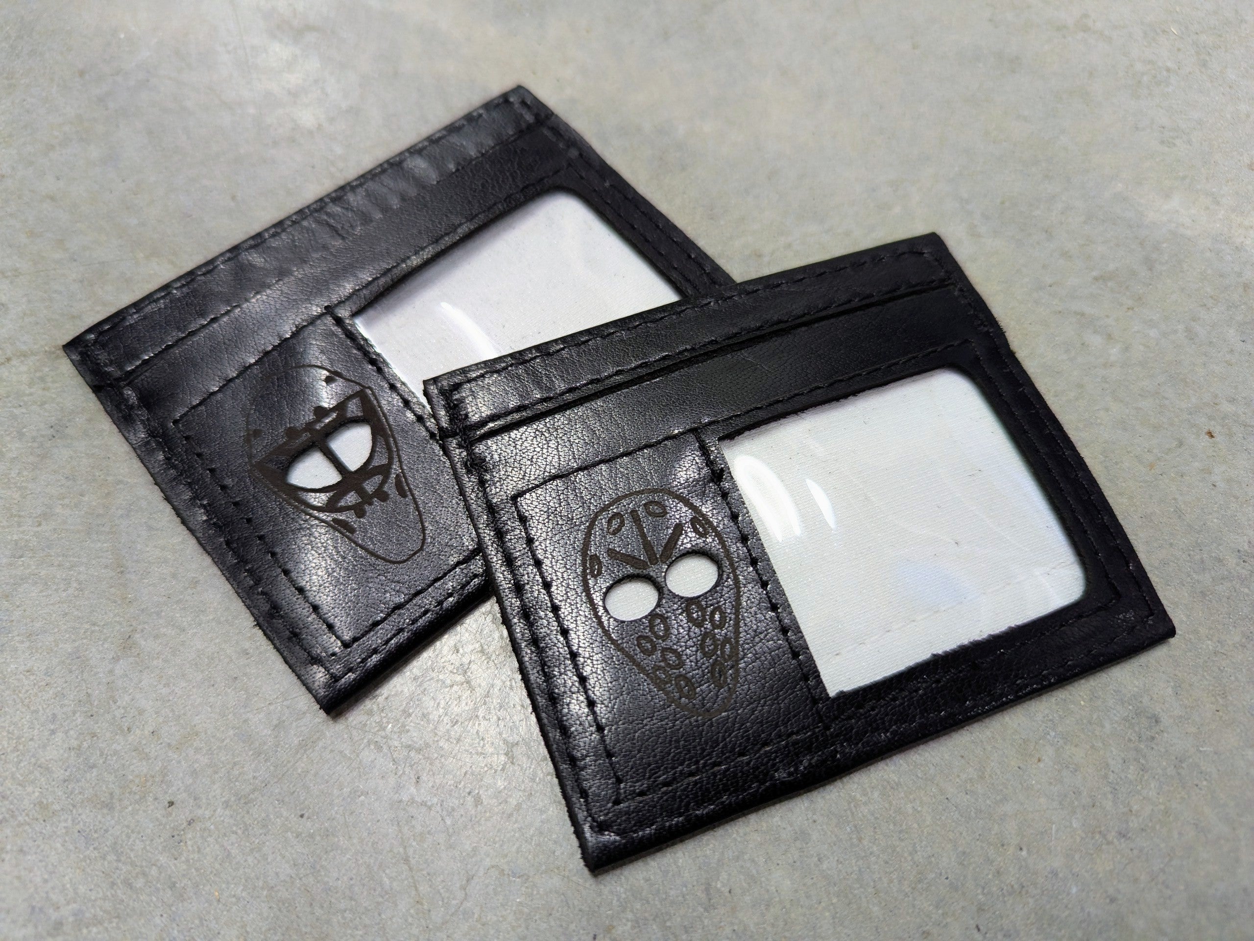 Porte-cartes masque Vintage/moderne Noir