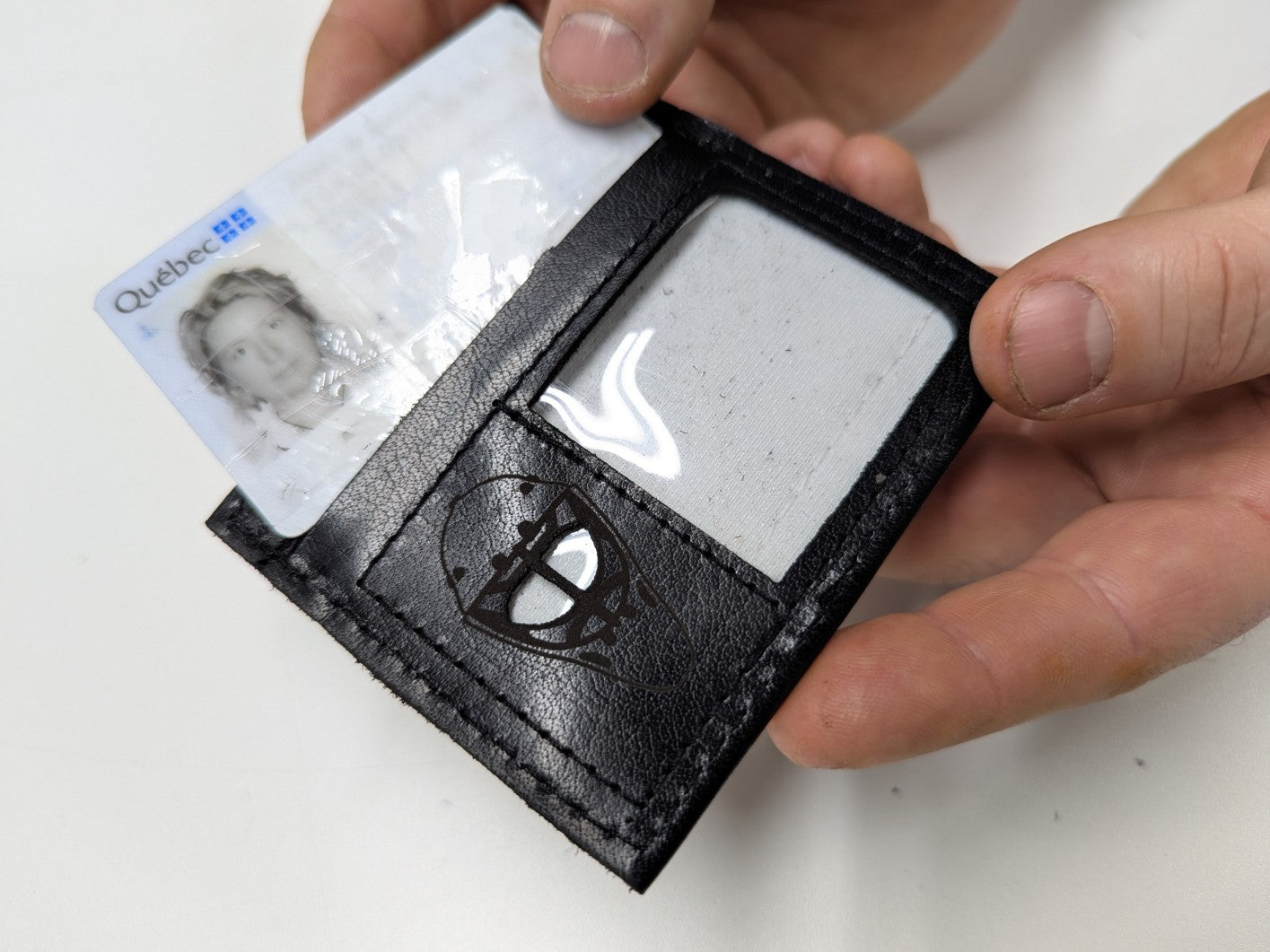 Porte-cartes masque Vintage/moderne Noir