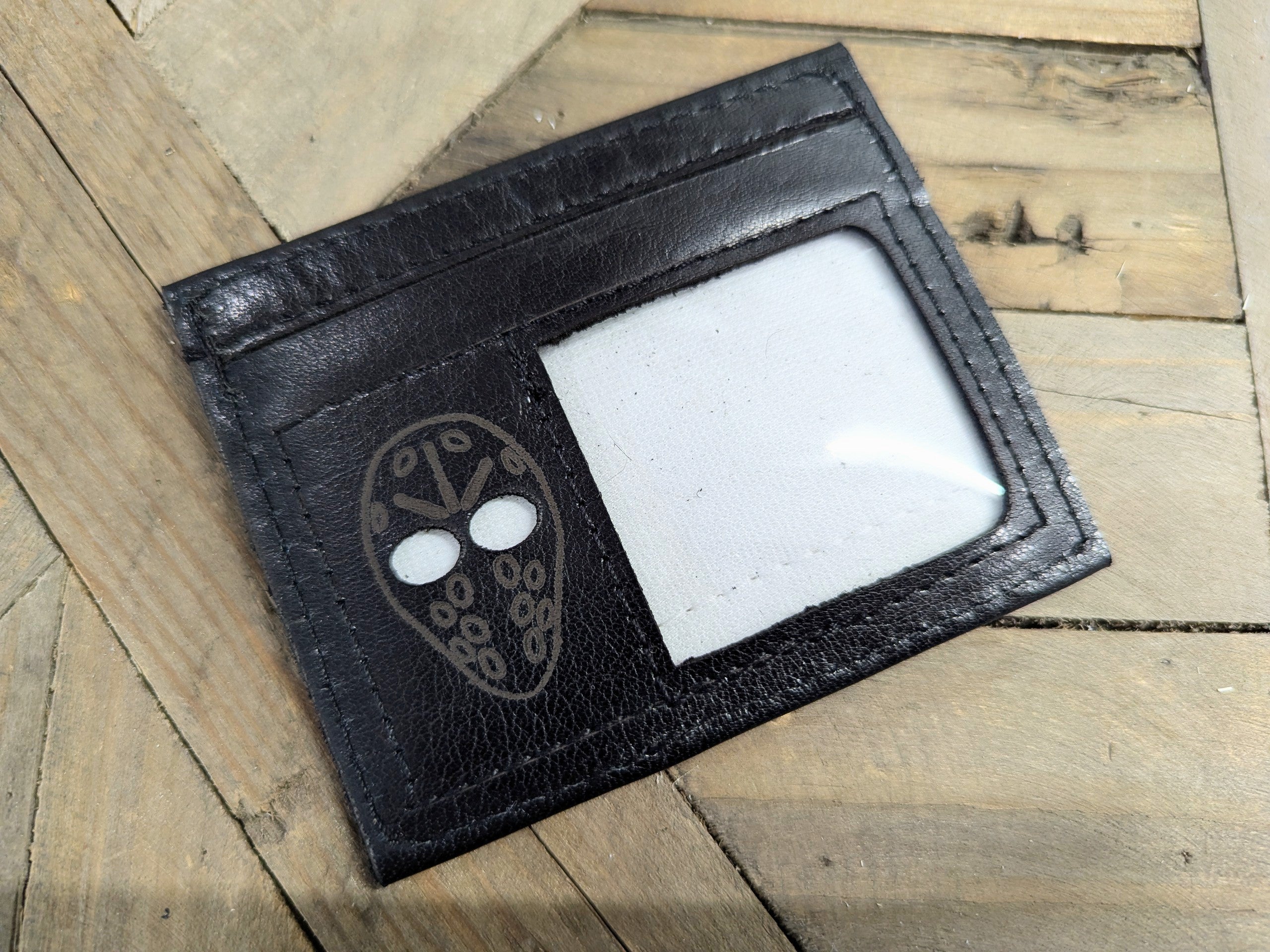 Porte-cartes masque Vintage/moderne Noir