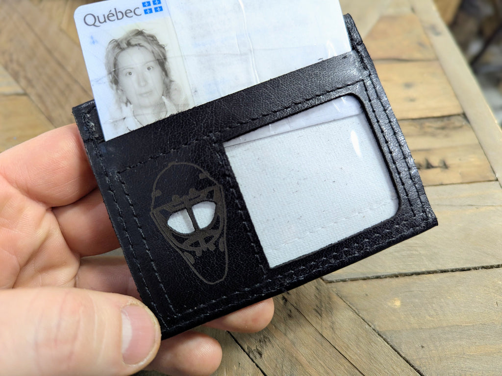 Porte-cartes masque Vintage/moderne Noir