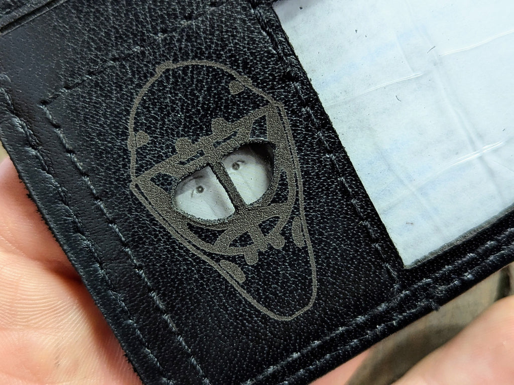 Porte-cartes masque Vintage/moderne Noir