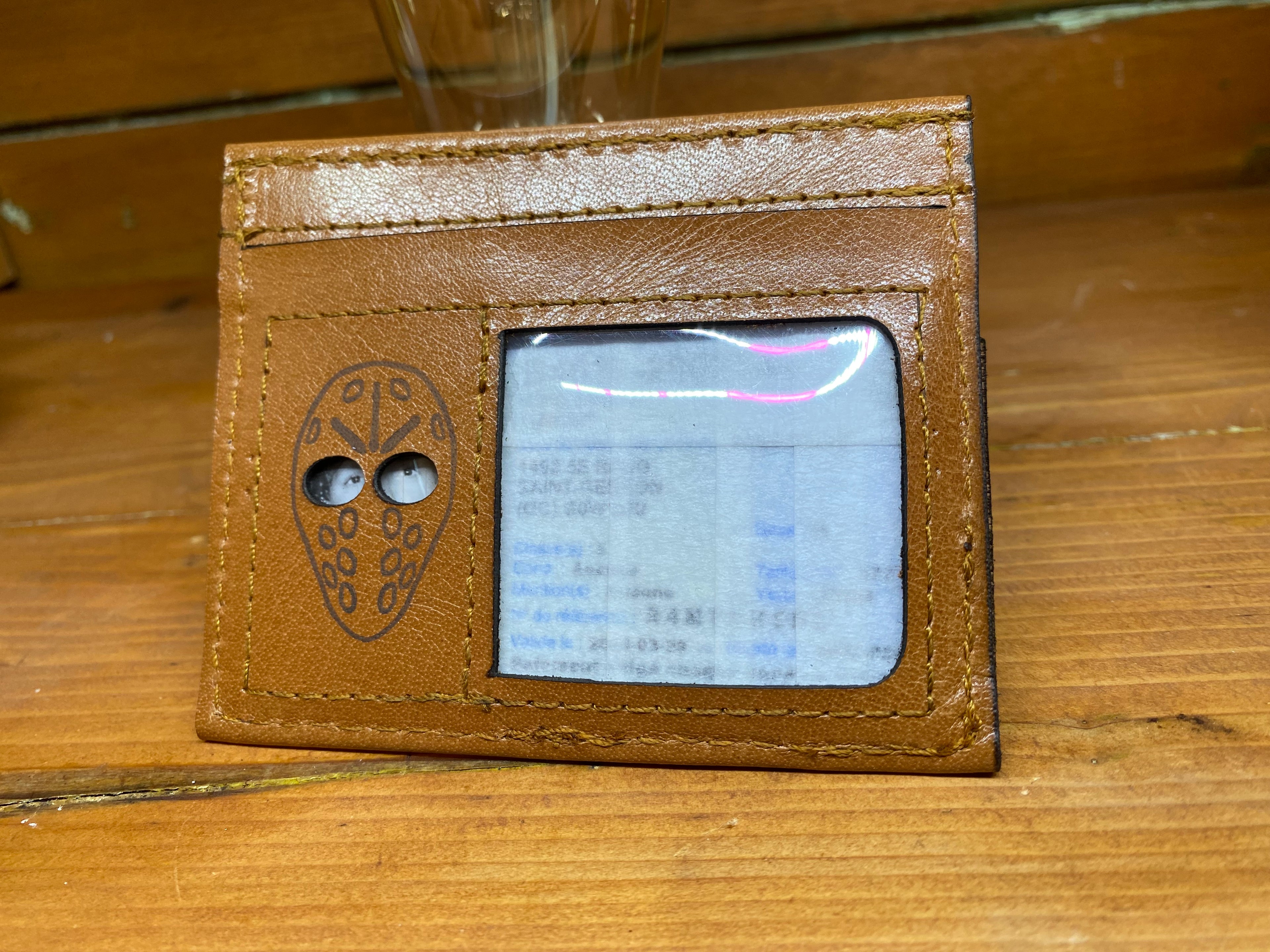 Porte-cartes masque Vintage