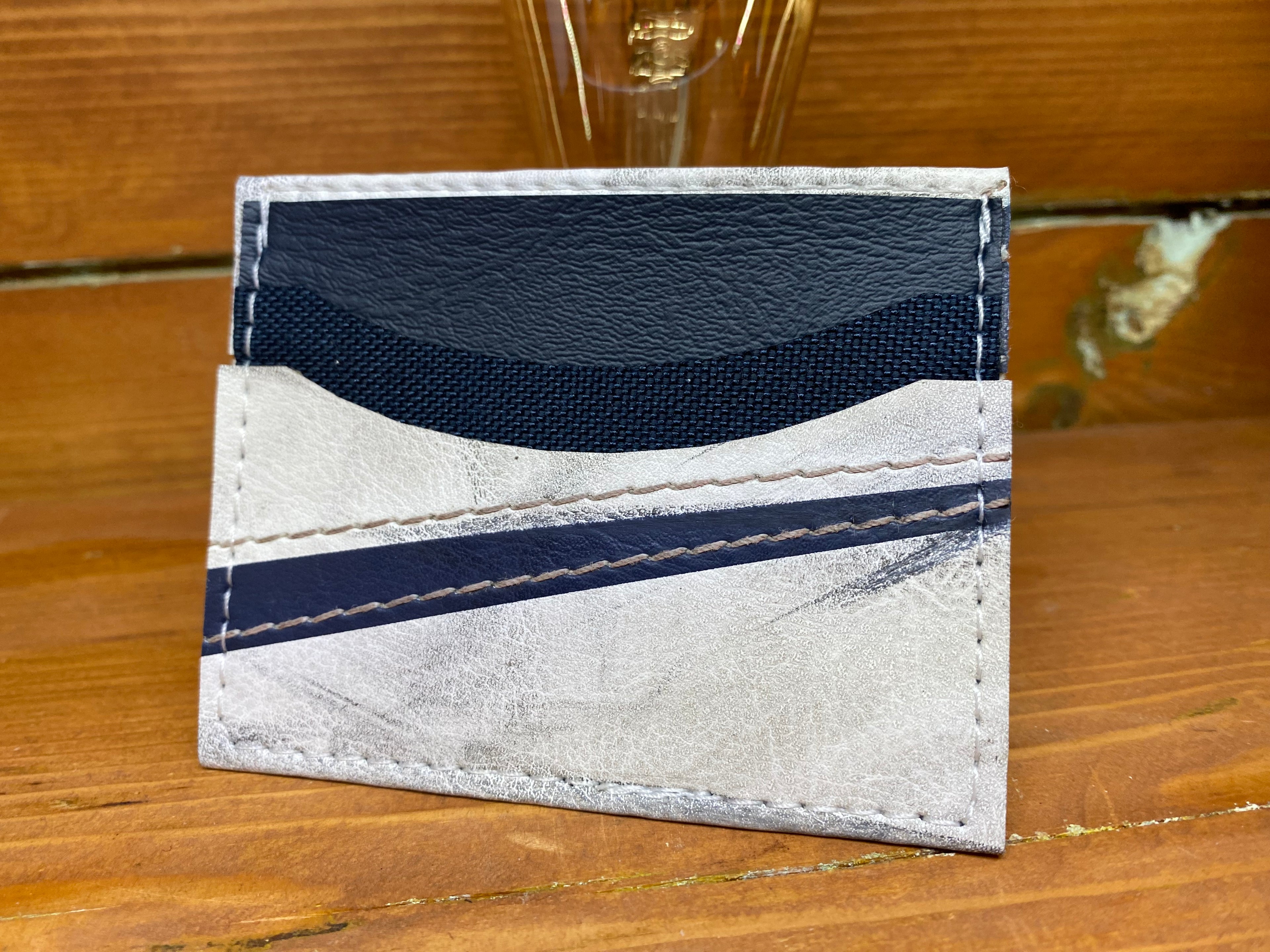 Porte-cartes couleurs blanc et Bleu(165)