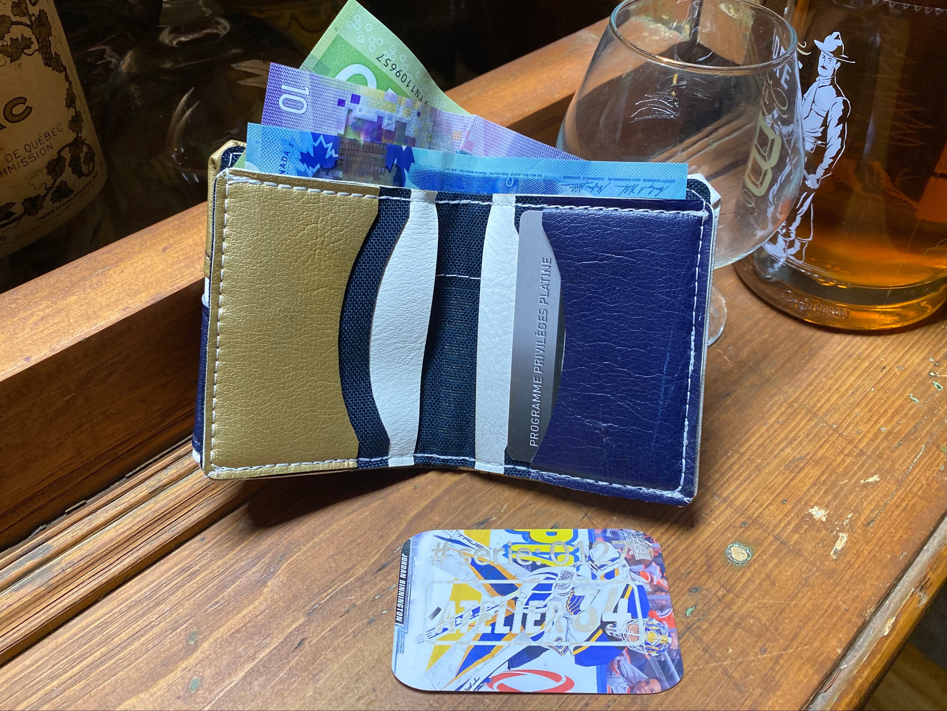 Portefeuille Bleu, Blanc et Or (127)