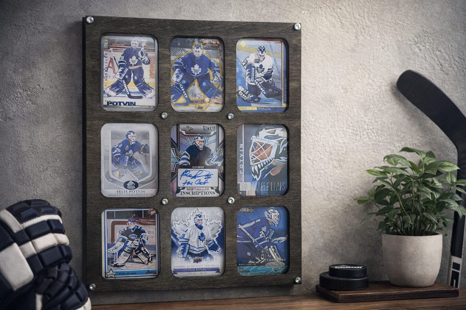 Cadre carte de collection Ébène