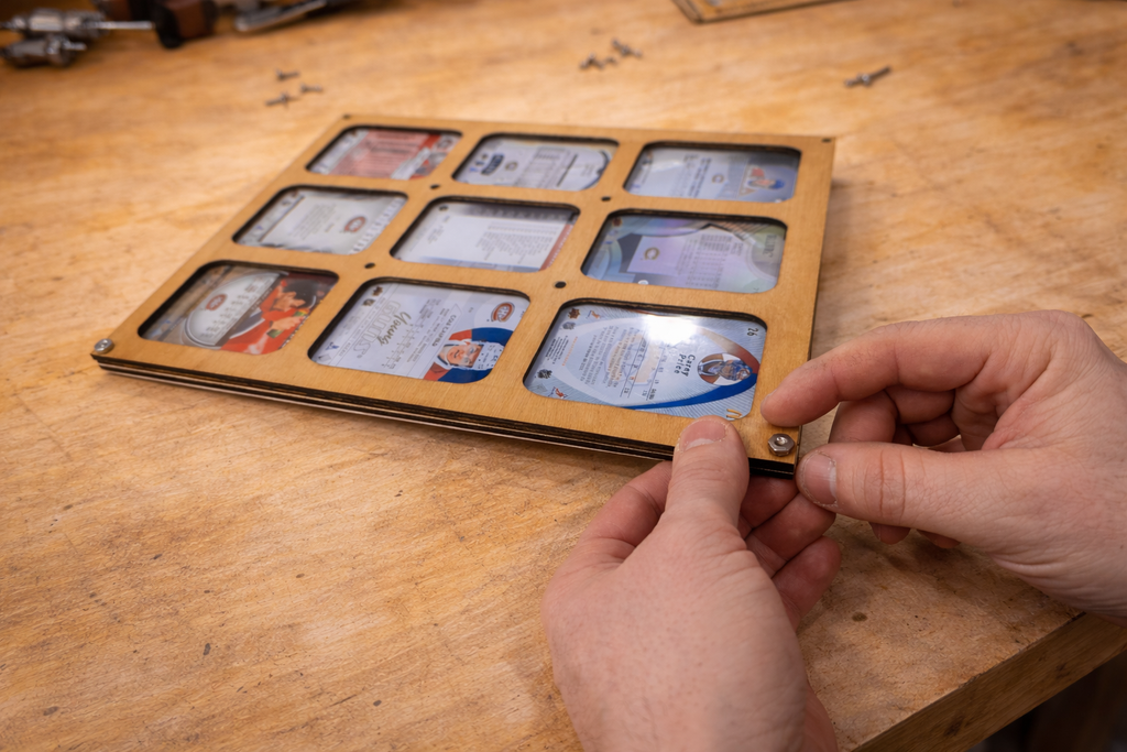 Cadre carte de collection Ébène