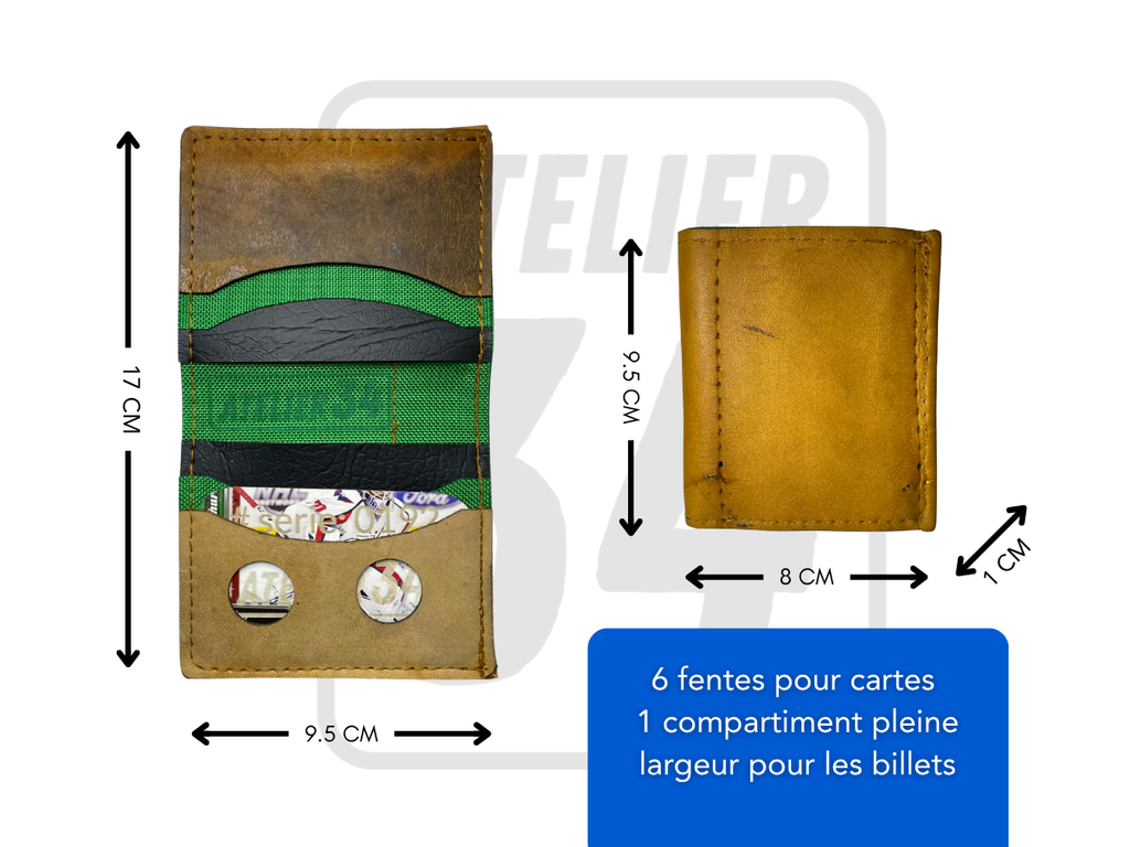 Portefeuille D&R bleu, Blanc et Rouge (207)