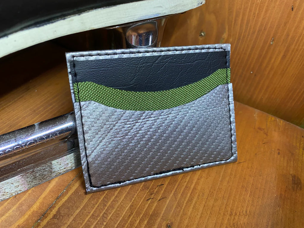 Porte-cartes vert et argent (148)